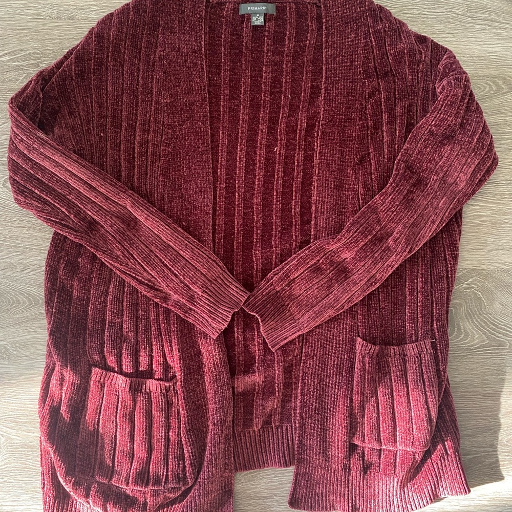Maroon cardigan